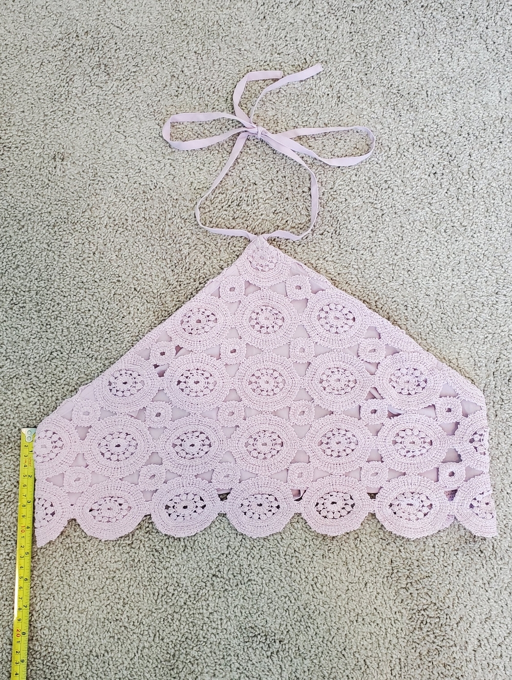 ASOS Lilac Crochet Crop Top - Picture 9 of 9